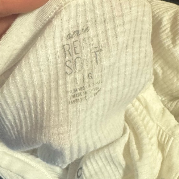 Aerie Cream Buttoned Polo Blouse - Picture 4 of 4